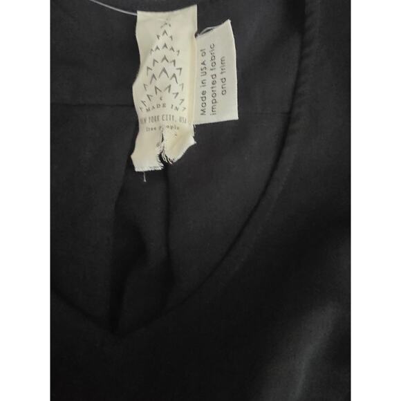 New Free People Harper Mini Dress $128 BLACK Size 6 Metal Studded Buttons - Picture 8 of 8